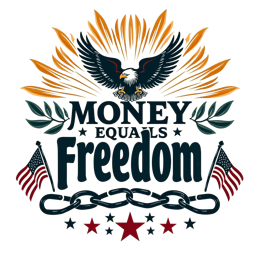 money freedom SVG PNG design with bold lettering