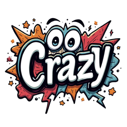 crazy graphics SVG PNG design with bold lettering