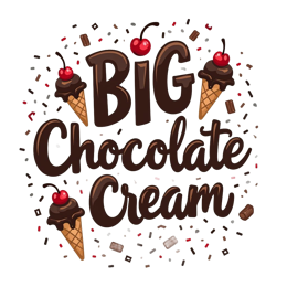 chocolate icecream SVG PNG design with bold lettering