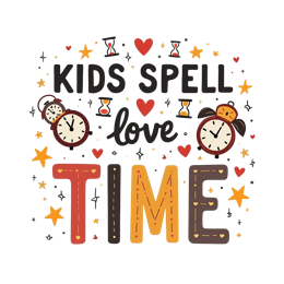kids time SVG PNG design with bold lettering