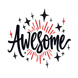 awesome starburst SVG PNG design with hand-drawn style, bold lettering, an uplifting message