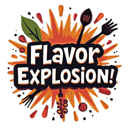 flavor explosion SVG PNG design with bold lettering