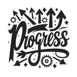 progress shirt SVG PNG design with bold lettering
