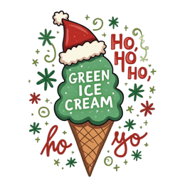 christmas green scoops SVG PNG design with bold lettering