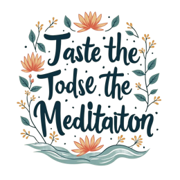 meditation flower SVG PNG design with orange and green floral elements