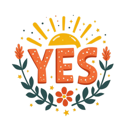 positive sunshine SVG PNG design with bold lettering, white and orange floral elements, an uplifting message