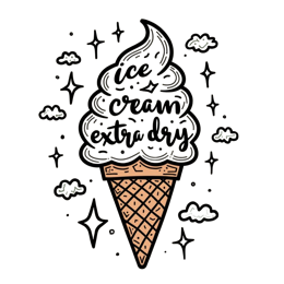 icecream extra dry shirt SVG PNG design