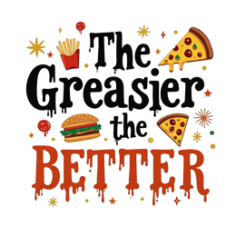greasy fastfood fun SVG PNG design with bold lettering