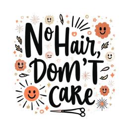 quotes hair shirt SVG PNG design with bold lettering, black and orange floral elements, an uplifting message