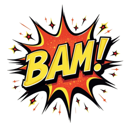 pop bam SVG PNG design with bold lettering