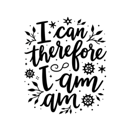 quotes inspirational nature SVG PNG design with hand-drawn style, bold lettering, black and white floral elements