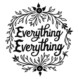 decoration flora floral SVG PNG design with hand-drawn style, black and white floral elements