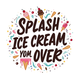 splash fun colorful SVG PNG design with bold lettering