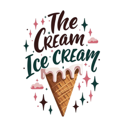 icecream sweet SVG PNG design with bold lettering