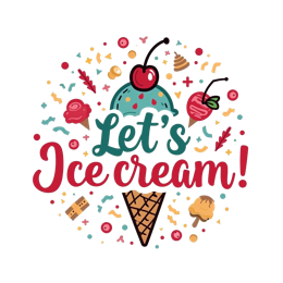 icecream festival SVG PNG design with bold lettering