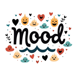 mood emojis SVG PNG design with bold lettering