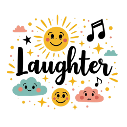 laughter sunshine SVG PNG design with bold lettering, an uplifting message