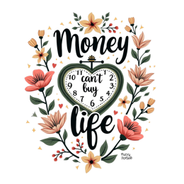 flower quotes life SVG PNG design with orange and pink floral elements, an uplifting message
