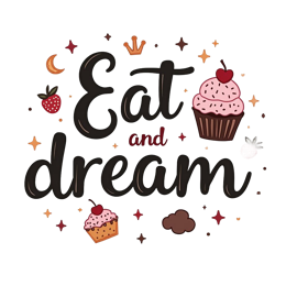 cupcake dreams SVG PNG design with bold lettering