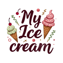text cones cherries shirt SVG PNG design with bold lettering
