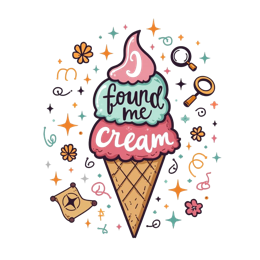 found me creamy SVG PNG design with bold lettering, white and pink floral elements