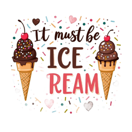 sundaes sprinkles SVG PNG design with bold lettering