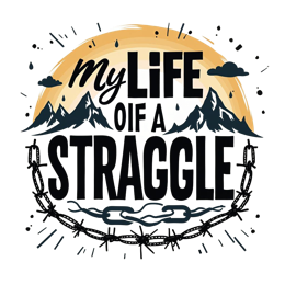 struggle mountains SVG PNG design with hand-drawn style, bold lettering