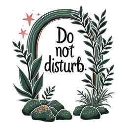 meditation nature shirt SVG PNG design with bold lettering, black and green floral elements