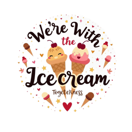 icecream typography SVG PNG design with bold lettering