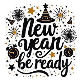 be ready SVG PNG design with hand-drawn style, bold lettering