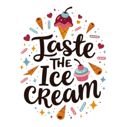 taste sweet treats SVG PNG design with bold lettering