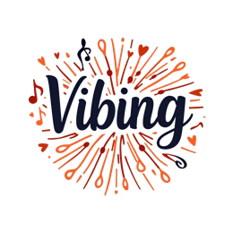 vibing music explosion SVG PNG design with bold lettering
