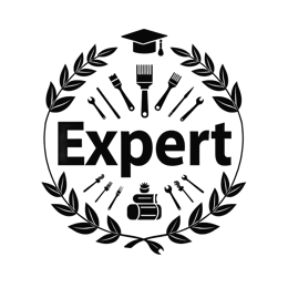 expert tools skills wreath SVG PNG design with bold lettering, black and white floral elements