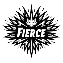fierce SVG PNG design with bold lettering