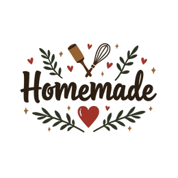 homemade cooking tools shirt SVG PNG design with red and green floral elements