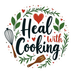 heal SVG PNG design with hand-drawn style, bold lettering, red and green floral elements