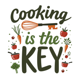 cooking illustration SVG PNG design with hand-drawn style, bold lettering