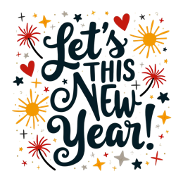 party fireworks SVG PNG design with bold lettering