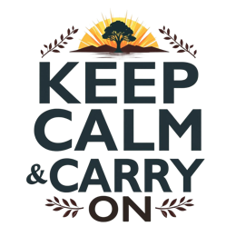 keep calm SVG PNG design with bold lettering, an uplifting message
