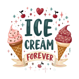 icecream artistry SVG PNG design with bold lettering
