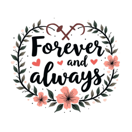 flower quote decoration SVG PNG design with bold lettering, white and pink floral elements