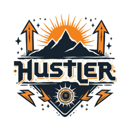 hustler mountains SVG PNG design with bold lettering