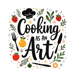 cooking shirt SVG PNG design with bold lettering, orange and red floral elements