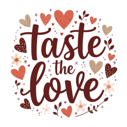 love hearts flower SVG PNG design with bold lettering, white and pink floral elements