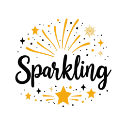 sparkling stars SVG PNG design with hand-drawn style, bold lettering