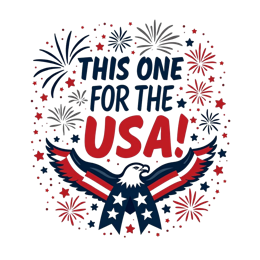 fireworks eagle shirt SVG PNG design with bold lettering