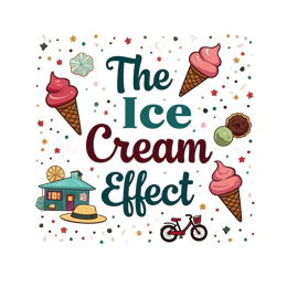 icecream effect SVG PNG design with bold lettering