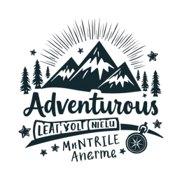 adventurous mountains SVG PNG design with bold lettering