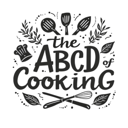 cooking typography SVG PNG design with bold lettering, black and white floral elements