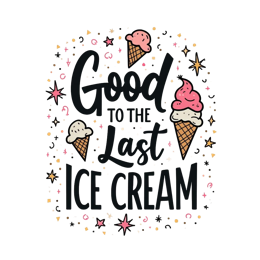 icecream poster SVG PNG design with bold lettering